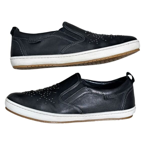 Taos Footwear Glory Studded Loafer Goth Slip On Shoes Size 8 Black - Picture 10 of 15